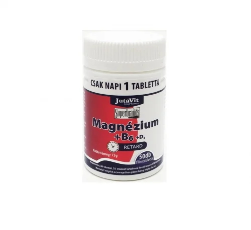 Jutavit Magnézium +B6 +D3-vitamin tabletta 50x