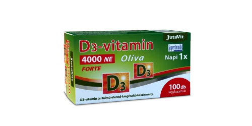 Jutavit D3-vitamin 4000NE Forte Oliva lágykapszula 100x