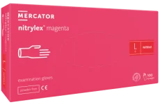 Mercator nitrylex púdermentes kesztyű magenta L 100x